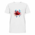 thumbnail image 3 of Tops para hombre, blusas y camisas de cuello redondo y manga corta para hombre, blusas casuales de moda con cuello redondo y manga corta para hombre, blusas de poliéster para hombre, 3 of 4