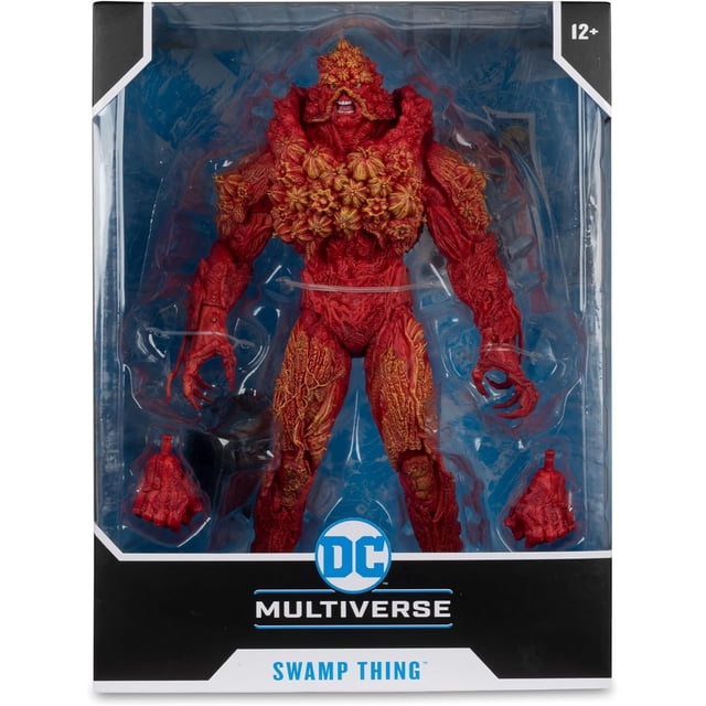 DC Multiverse Swamp Thing Planet Rann 12 Inch Action Figure Mega - Swamp Thing (Red)