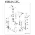 thumbnail image 3 of Kingston Brass KS2955 Naples Mini-Widespread Bathroom Faucet with Brass Pop-Up Drain, Oil Rubbed Bronze, 3 of 4