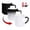 Black, variant on Heart-Shaped Color Changing Magic Ceramic Mug, Heart Shaped Color Changing Mug, Temperature Activated Reveals Red Hearts with Hot Drinks, Heart Handle Design for Coffee Tea(Black)