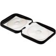 thumbnail image 2 of Bolsa de transporte de CD de 2 piezas con cremallera a prueba de golpes para 40 CD y DVD en negro y azul Qumox, 2 of 2