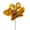 Gold, variant on Vickerman 13" Artificial Red Magnolia Pick 3/Bag. Includes three pieces per bag.