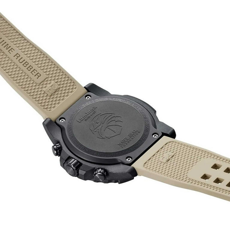 Luminox 3590.NSF.SET Men's Navy Seal Beige Strap Chronograph Watch