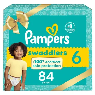 Pampers Swaddlers Active Baby Diapers Enormous Pack - Size 6 - 84ct