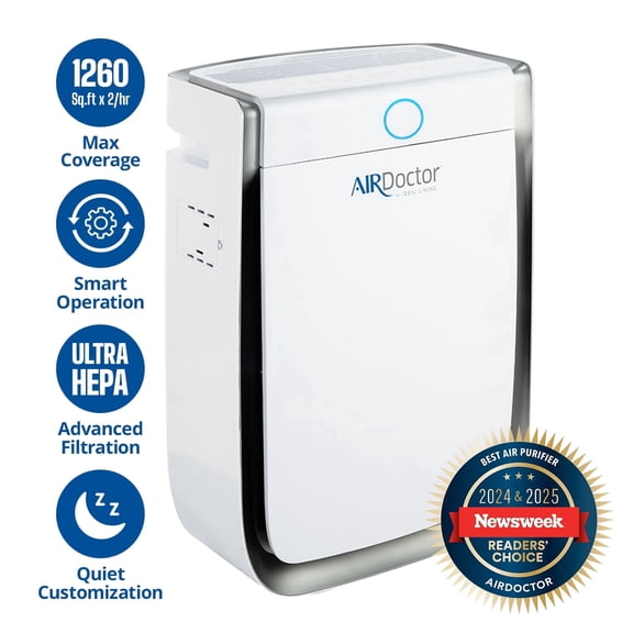 AirDoctor AD3500 HEPA Air Purifier with UltraHEPA and Carbon Filter for Large Rooms up to 1260 Sq Ft