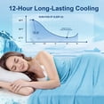 thumbnail image 5 of Teler Cooling Blanket Twin Size 60" x 80", Breathable Soft Summer Blanket for Hot Sleepers, Sky Blue, 5 of 8