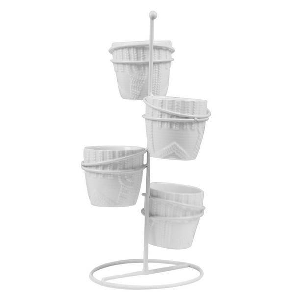 Iron Plant Stand Indoor Outdoor Flower Pot Display Shelving Garden