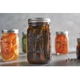 thumbnail image 6 of Ball(R) Wide Mouth Canning Jars 4/Pkg-Quart Elite Color Series Amber, 32oz, 6 of 10