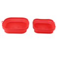 thumbnail image 2 of 2Pcs Resuable Silicone Fryer Liner Collapsible Square Silicone Fryer Pot for Baking Cakes Bread Meat High Temperature Resistance, 2 of 8