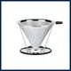 thumbnail image 2 of Soporte tipo panal Filtro de café de doble capa de acero inoxidable de 125 mm, 2 of 6