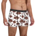 thumbnail image 5 of Mens Underwear, Chocolate Print No.J98 Sexy Mens Underwear Boxer Briefs, Breathable Boxer Briefs for Men, 5 of 5