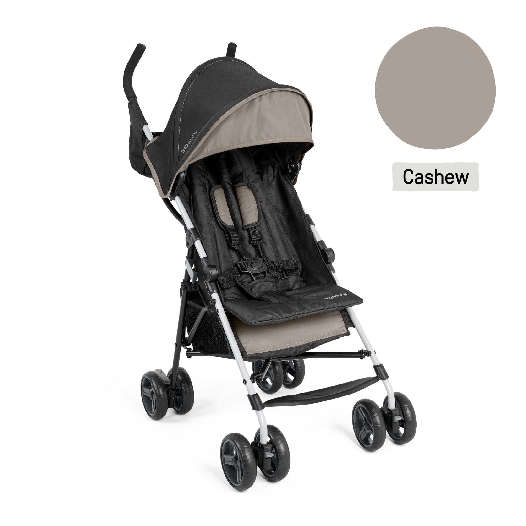 Ingenuity 3D Mini Convenience Stroller, Cashew Tan, Toddler