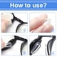 thumbnail image 5 of Paquete de 20 almohadillas nasales de silicona universales, antideslizantes, hipoalergénicas, para anteojos y gafas de sol, con insertos adhesivos transparentes, 5 of 7