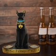 thumbnail image 4 of Estatua Portavelas de , portavelas de té Estatua de gato Arte de pared egipcio Dormitorio Bar Hotel Tienda de inaugurac BLESIY Estatua de estatuilla de gato, 4 of 8