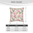 thumbnail image 4 of Susaid Tropical Pitaya Print Velvet Throw Pillow Covers Home Art Deco Pillowcase Square Pillow Case Cushion Cover for Bed Sofa Living Room Car Indoor and Outdoor-16"x16", 4 of 8