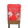 thumbnail image 1 of Protector Silla Dibujos Animados Navideños para Decoraciones Fiesta Nuevo (alce Mayor), 1 of 9
