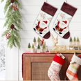 thumbnail image 6 of Large Christmas Stocking, Cute Animal Hanging Stocking with Knitted Cuff, 1 Piece Xmas Stocking, Holiday Christmas Tree Fireplace Decor, Style A, for Festive Season, 6 of 6
