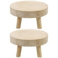 thumbnail image 1 of 2 Pcs Support de Pot de Fleurs en Bois Base de Plante en Pot Support de Plante Intérieur, 1 of 9