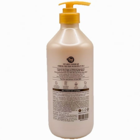 Shower Mate Goat Milk Body Wash Nourishing, 800 mL / 27.05 fl. oz. (Manuka honey)