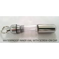 thumbnail image 2 of Companion Set of TWO Pet Cremation Urn Keychain Keepsake with Large Silver Paws - Includes Velvet Pouch &amp; Fill Kit, 2 of 4
