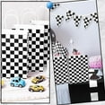 thumbnail image 6 of 16Pcs 5.9 x 3.2 x 8.3 Inch Checkered Paper Treat Bags Race Car Gift Bags Bulk Rectangle Black White Tartan Grid Shopping Treat Pouches for Birthday Race Car Party Favors Presents Packaging Black, 6 of 7