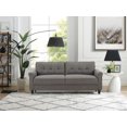 thumbnail image 4 of Oslo Sofa w/ Upholstered Fabric Rolled Arms, Heather Gray, 4 of 8
