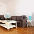thumbnail image 2 of Elegant Designs 2 Pack Modern Leather Table Lamps with White Fabric Shades, 2 of 3
