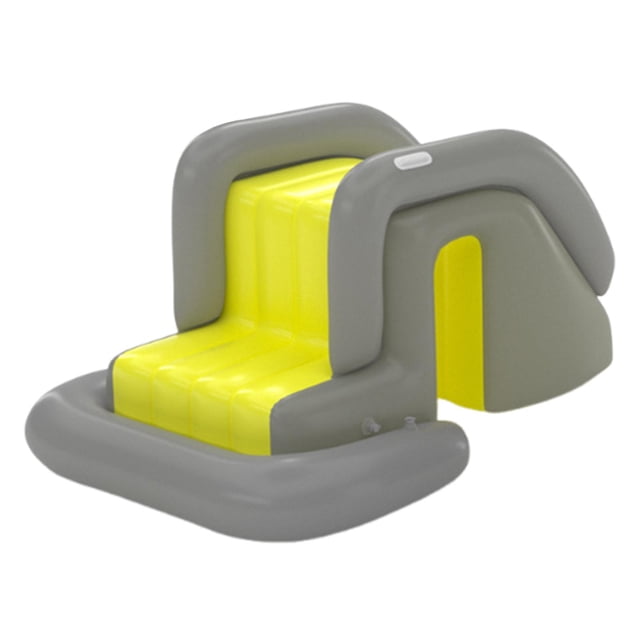 koolsoo Inflatable Pool Slide Inflatable Play Center for Balcony Yard Summer Parties yellow