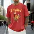 thumbnail image 2 of Funny Rooster Graphic Tee Mens Casual Short Sleeve Crewneck Shirt For Daily Wear And Outdoor Activities Comfortable Fit, 2 of 4
