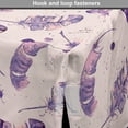 thumbnail image 4 of Watercolor Dog Crate Cover, Design of Feathers with Paint Blots and Random Stains, Easy to Use Pet Kennel Cover Small Dogs Puppies Kittens, 7 Sizes, Indigo Mauve, by Ambesonne, 4 of 6