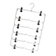 thumbnail image 5 of Perchas para Faldas de 6 Niveles, Perchas para Pantalones Que Ahorran Espacio Perchas Resistentes Multiusos Jeans Perchas para Faldas Flojas con Clips Negro SOLEDAD Organizador de pantalones de faldas, 5 of 7