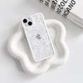 thumbnail image 2 of FABEN-Compatible with iPhone 14 Plus Case Clear Cute Rose Flower Floral Leaves Pattern for Women Girls Color Frame Slim Durable Shockproof Protective Phone Cover - White, 2 of 4