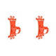 thumbnail image 1 of Soporte para Bicicleta Silicona GPS Motocicleta Y Color Naranja 2 Uds., 1 of 7