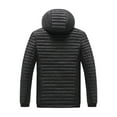 thumbnail image 4 of LEKWK Mens Puffer Jacket with Removeable Hood Down Jackets Padded Thick Quilted Winter Coat Lightweight Zip Up Warm Puffy Coats with Pockets Plus Size Outerwear, Black L, 4 of 9