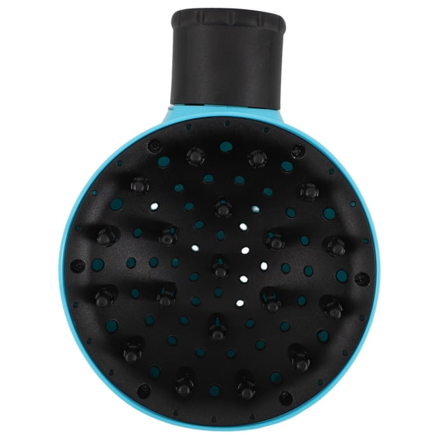 CATIEBYE Portable Sky Blue Hair Dryer Diffuser with Large Hood for Fast Drying and Curl Definition