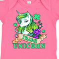 thumbnail image 4 of Inktastic St Patricks Day Irish Unicorn Illustration with Shamrocks Boys or Girls Baby Bodysuit, 4 of 5