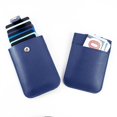 thumbnail image 1 of Soft Portable PU Leather Money storage Bag Cash Clutch Telescopic Pulled Design Wallet Stacked Card Holder Sleeve Card Case Mini Coin Purse DARK BLUE, 1 of 8