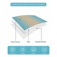 thumbnail image 5 of Quilts Full Size, Dark Blue Khaki Ombre Soft Comforter Bedding Set for Bed, Modern Abstract Art Gradient Lightweight Quilted Bedspread with Pillow Cover(2 Pieces) for All Season, 78x90 Inch, 5 of 6