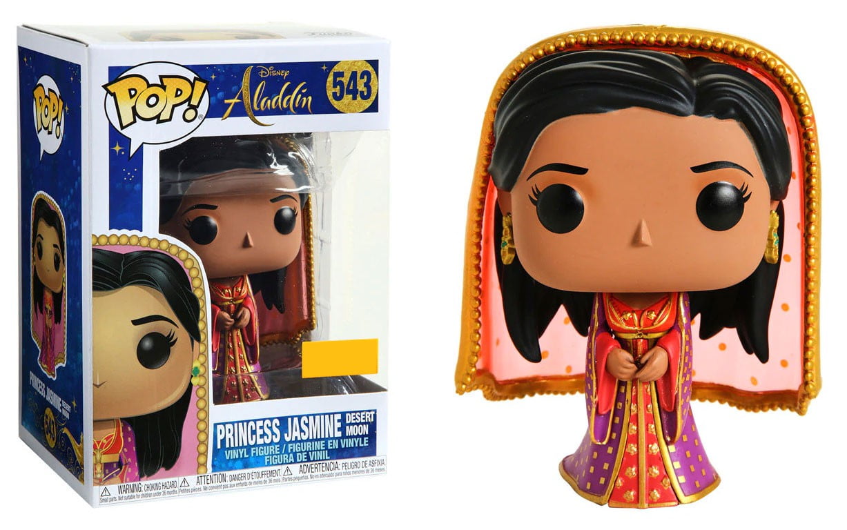 Disney: Aladdin Live Action Princess Jasmine Funko Pop Includes Compatible Pop Box Protector Case Vinyl Figure