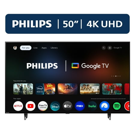 Philips 50" Class 4K Ultra HD (2160p) Google Smart LED TV (50PUL7552/F7)