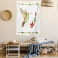 thumbnail image 2 of Hummingbirds Decorations Wall Hanging Tapestry, Hummingbird Flying over A Fuchsia Flower Stem Watercolor Effect Art Print, Bedroom Living Room Dorm Accessories, 60 X 80 Inches, by Ambesonne, 2 of 5