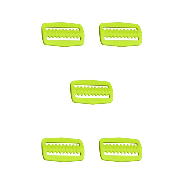braveheart Boucle Colorée Légère Résistante à l'Usure Imperméable Fermoir de Salopette Remplacement Installation Facile Design Distinctif Pince de Ceinture Jaune 5Ensemble