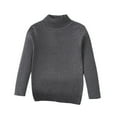 thumbnail image 6 of GYRATEDREAM Kids Boys Girls Cable Knit Slim Fit Sweaters Long Sleeve Crewneck Chunky Pullover Cute Knitwear Fall Jumper Tops for 4-5Y Gray, 6 of 6