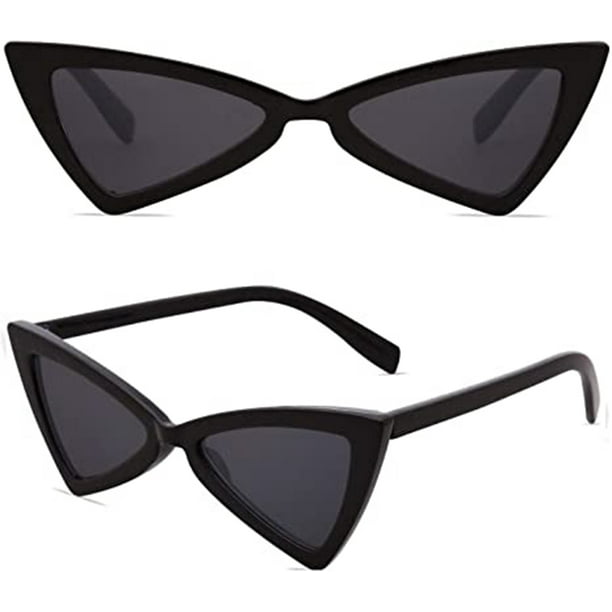 Gafas de sol triangulares Clout para mujeres y hombres gafas triangulares de mariposa de punta alta oso de fresa Juguete