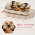 thumbnail image 5 of Butterfly Velvet Portable Jewelry Organizer with Removable Compartment - Necklace Holder and Gift Box, 5 of 7