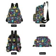 thumbnail image 2 of Robots Aliens Travel Laptop Backpack Casual Daypack Lightweight Bookbag Compartment for Business, 2 of 7