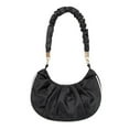 thumbnail image 1 of Nuevo bolso plisado de un solo hombro, bolso mensajero de moda, negro, 1 of 6