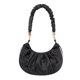thumbnail image 1 of Nuevo bolso plisado de un solo hombro, bolso mensajero de moda, negro, 1 of 6