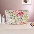 thumbnail image 5 of Unique Bargains 1 Pc Portable Galsang Flower Makeup Bag Polyester Beige Medium, 5 of 5