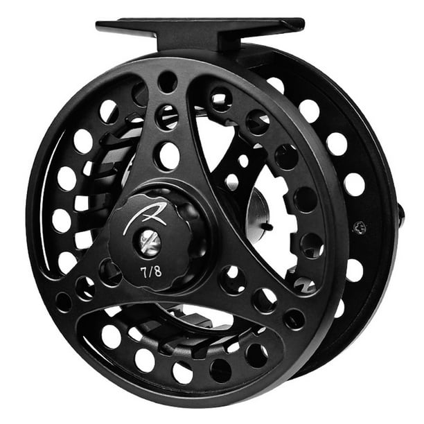Anself Full Metal Fly Fishing Reel Aluminum Alloy Body Reel With Cnc Machined 3/4 5/6 7/8 Fishing Fly Reel Black 5-6